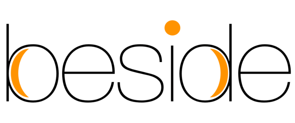 beside logo